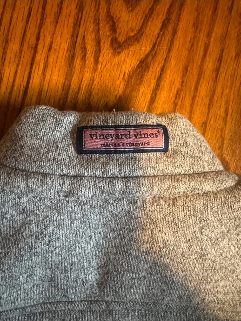 Vineyard Vines Heather Gray Half-Zip Pullover